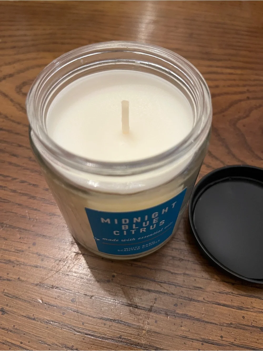 White Barn Midnight Blue‎ Citrus Scented Single Wick Candle, new
